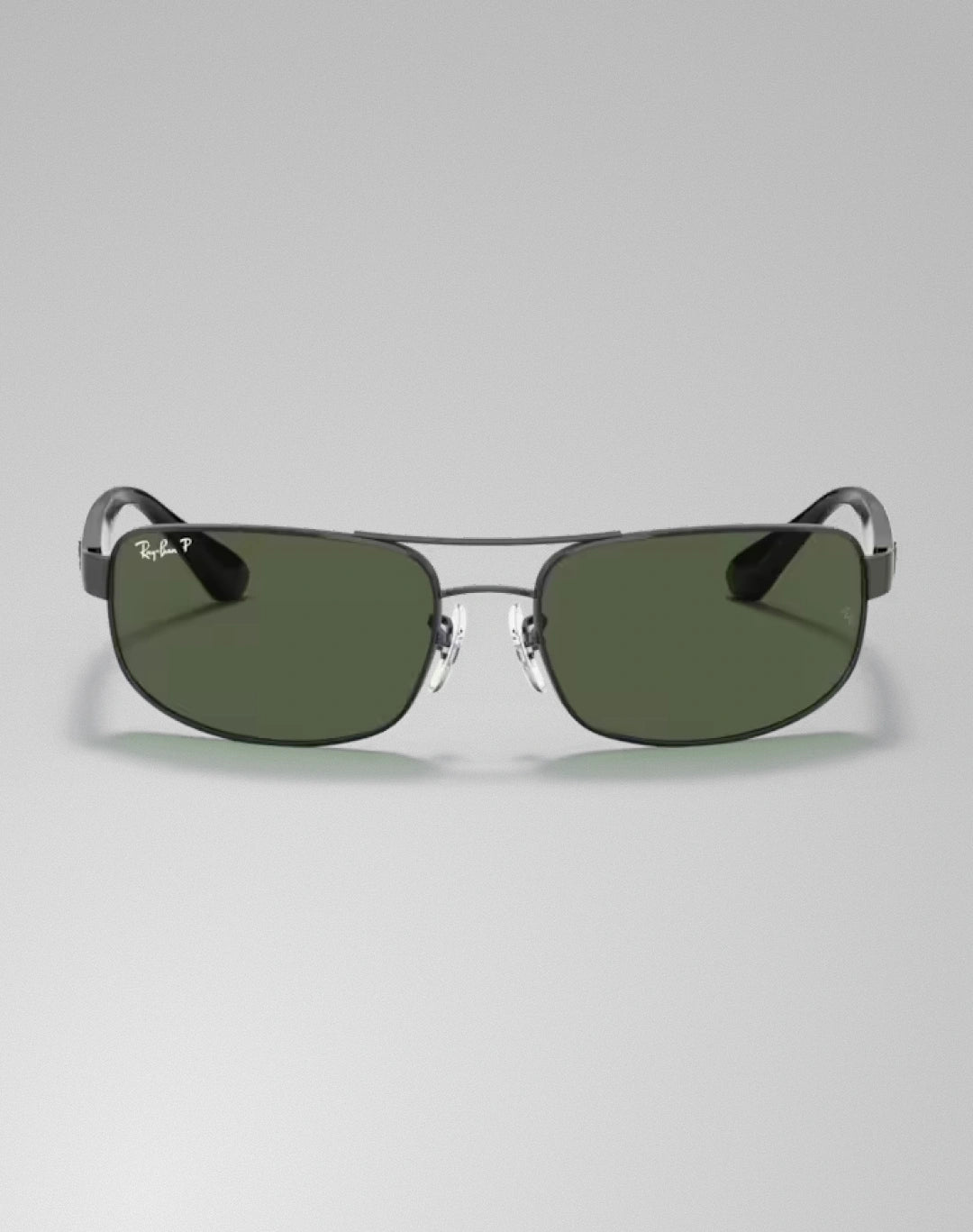 Ray-Ban 0RB3445-002-58 – Lunettes de soleil rectangulaire noire