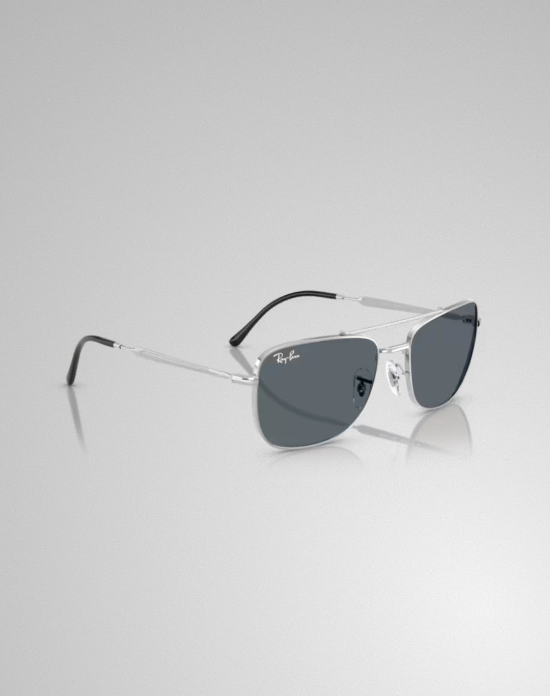 Ray-Ban 0RB3755-003R5 – Lunettes de soleil rectangulaire argent