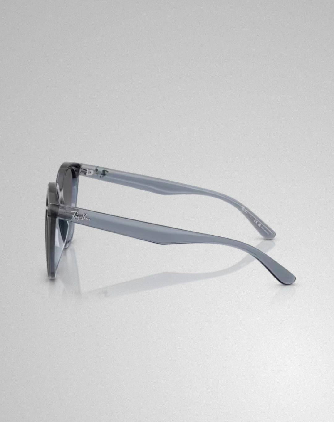 Ray-Ban RB4423D 6592T3 – Lunettes de soleil carrées bleu transparent foncé