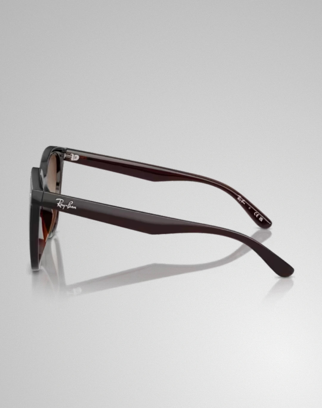 Ray-Ban RB4423D 71413 – Lunettes de soleil carrées transparent marron