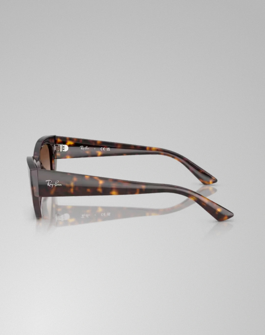 Ray-Ban 0RB4430-135913 – Lunettes de soleil irrégulier havana