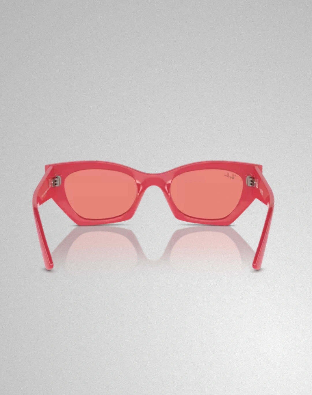 Ray-Ban 0RB4430-676084 – Lunettes de soleil irrégulier rouge cerise