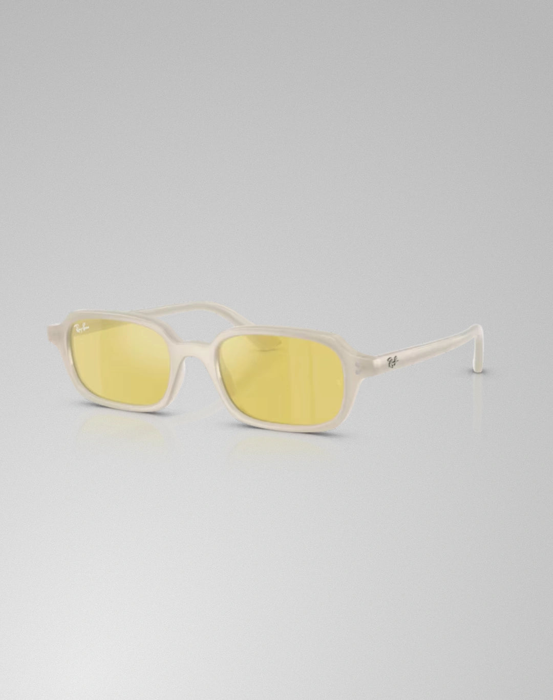 Ray-Ban 0RB4455-68086D – Lunettes de soleil pillow blanc cloudy warm