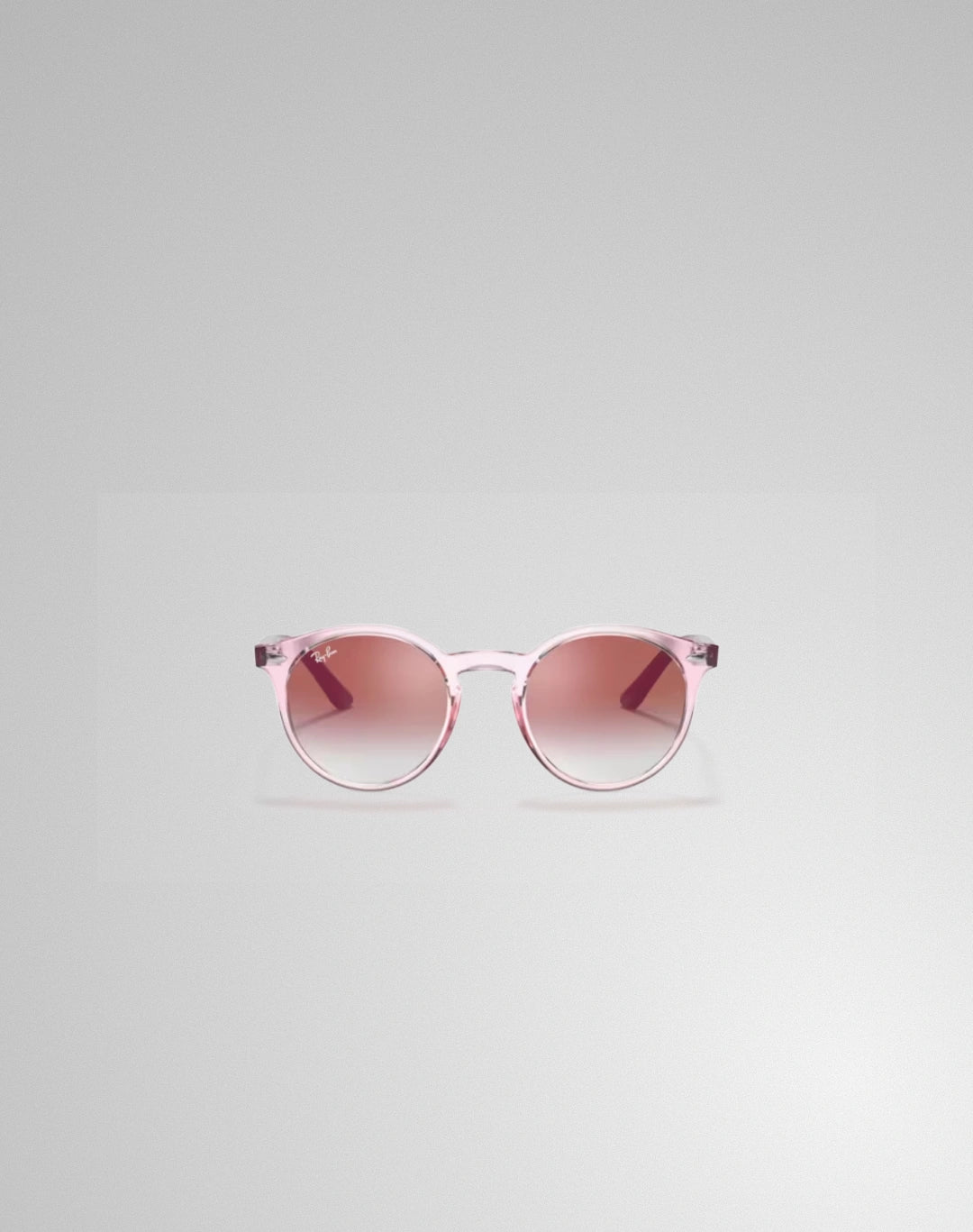 Ray-Ban 0RJ9064S-7052V0 – Lunettes de soleil pantos rose transparent