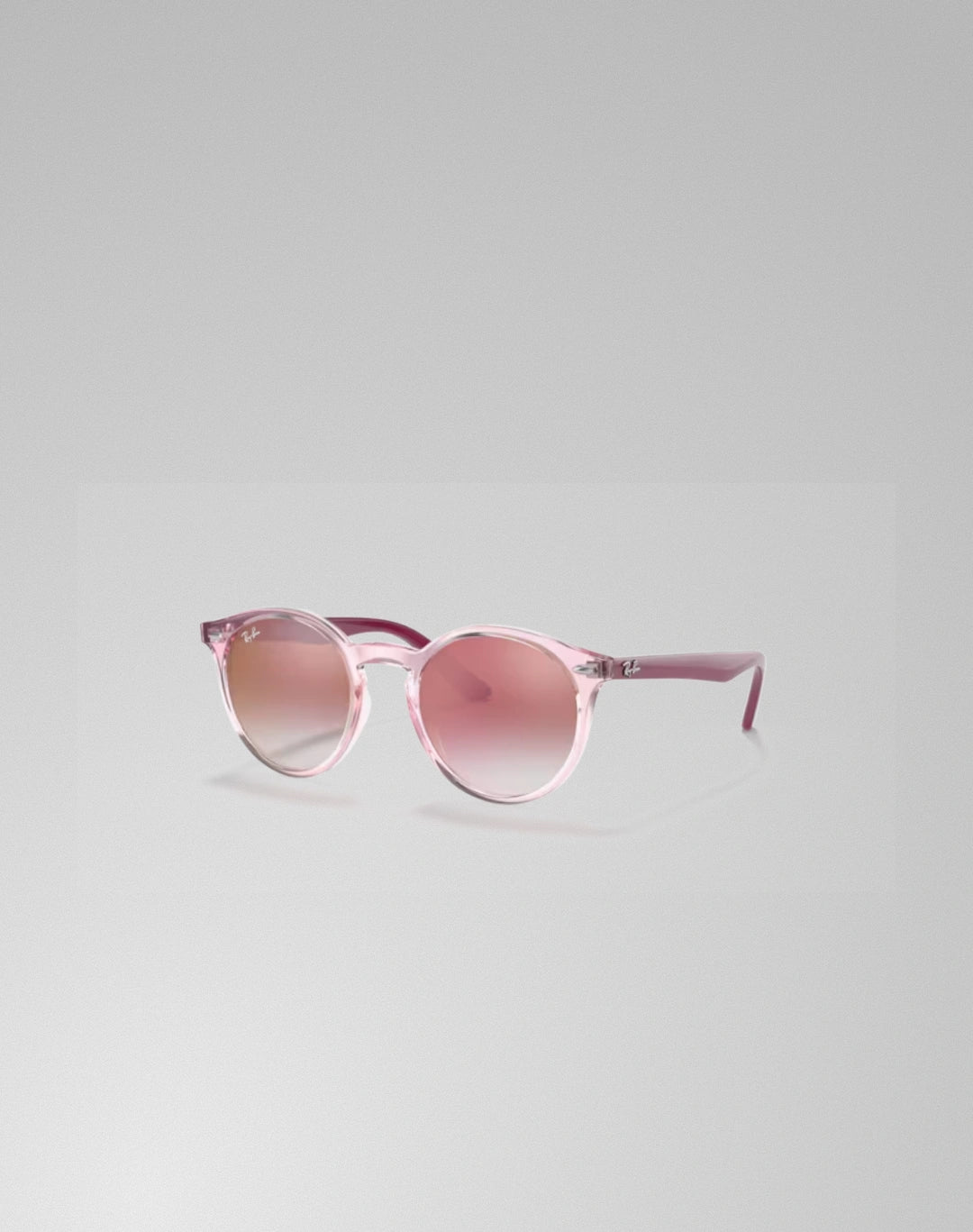 Ray-Ban 0RJ9064S-7052V0 – Lunettes de soleil pantos rose transparent