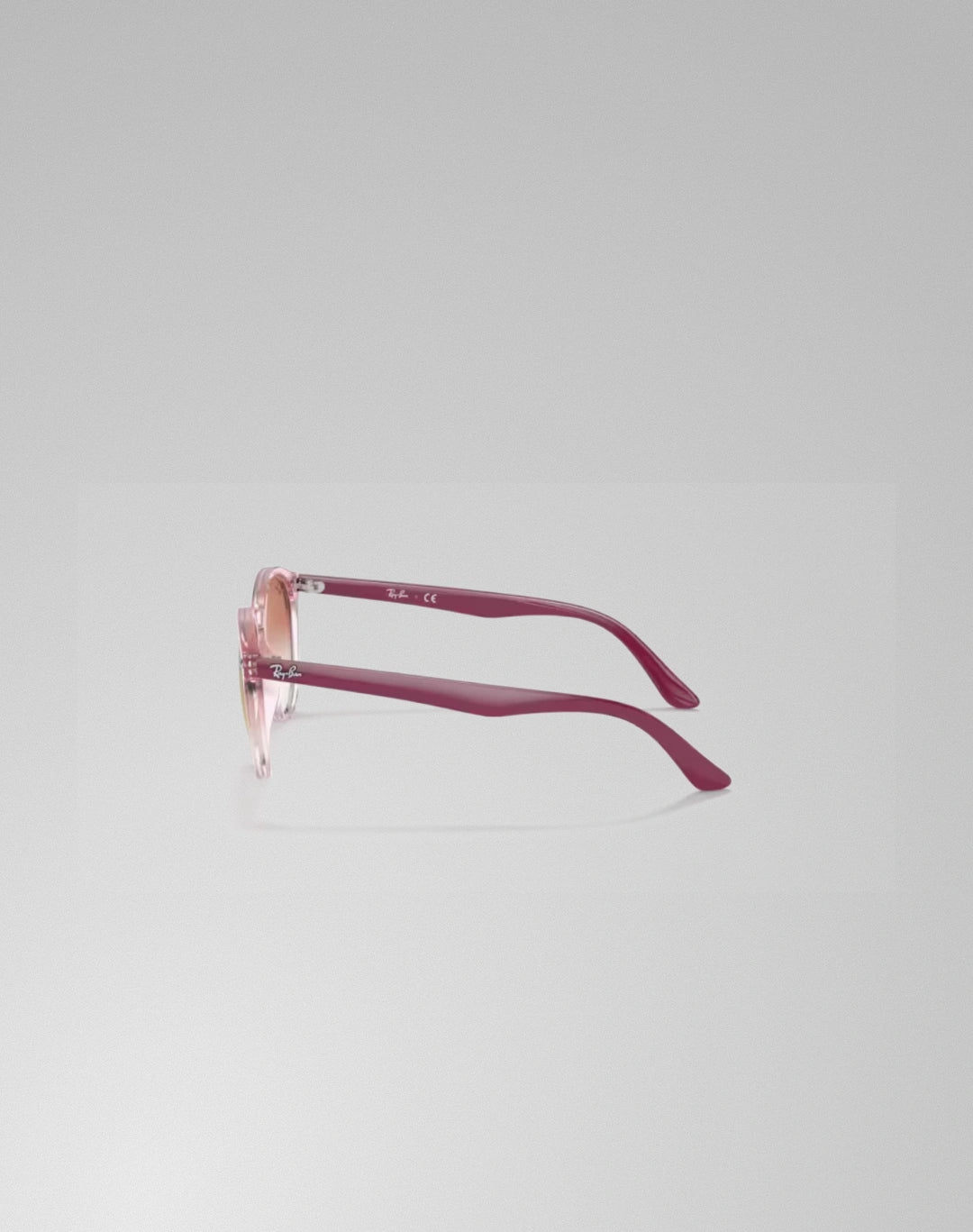 Ray-Ban 0RJ9064S-7052V0 – Lunettes de soleil pantos rose transparent