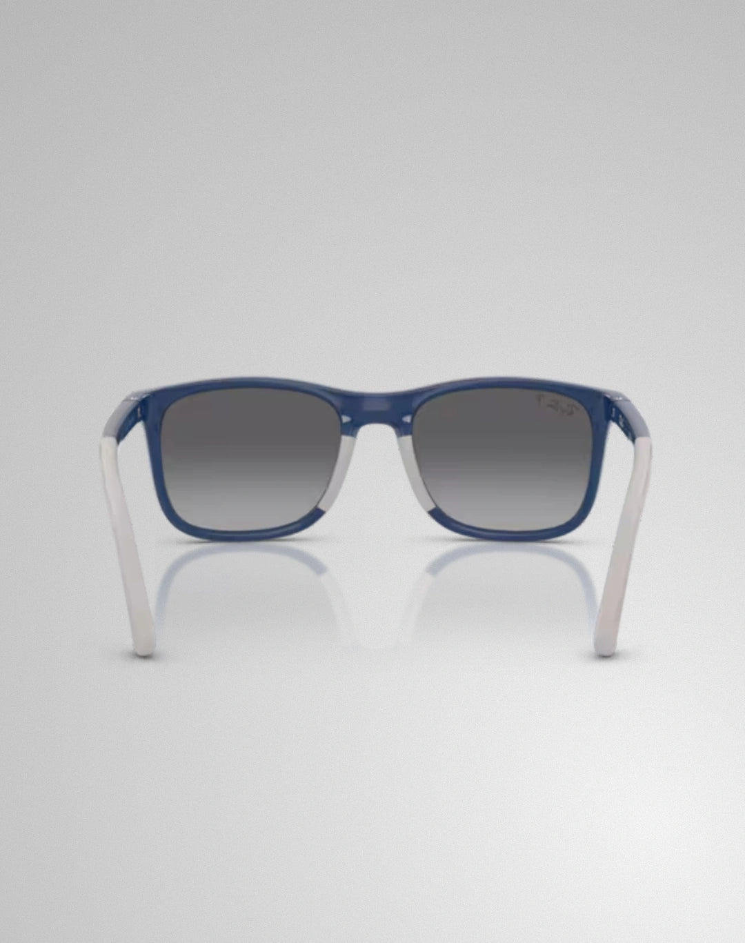 Ray-Ban 0RJ9084S-7187T3 – Lunettes de soleil carré bleu sur caoutchouc gris