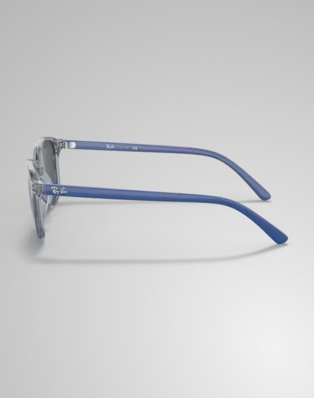 Ray-Ban 0RJ9093S-711087 – Lunettes de soleil carré transparent bleu