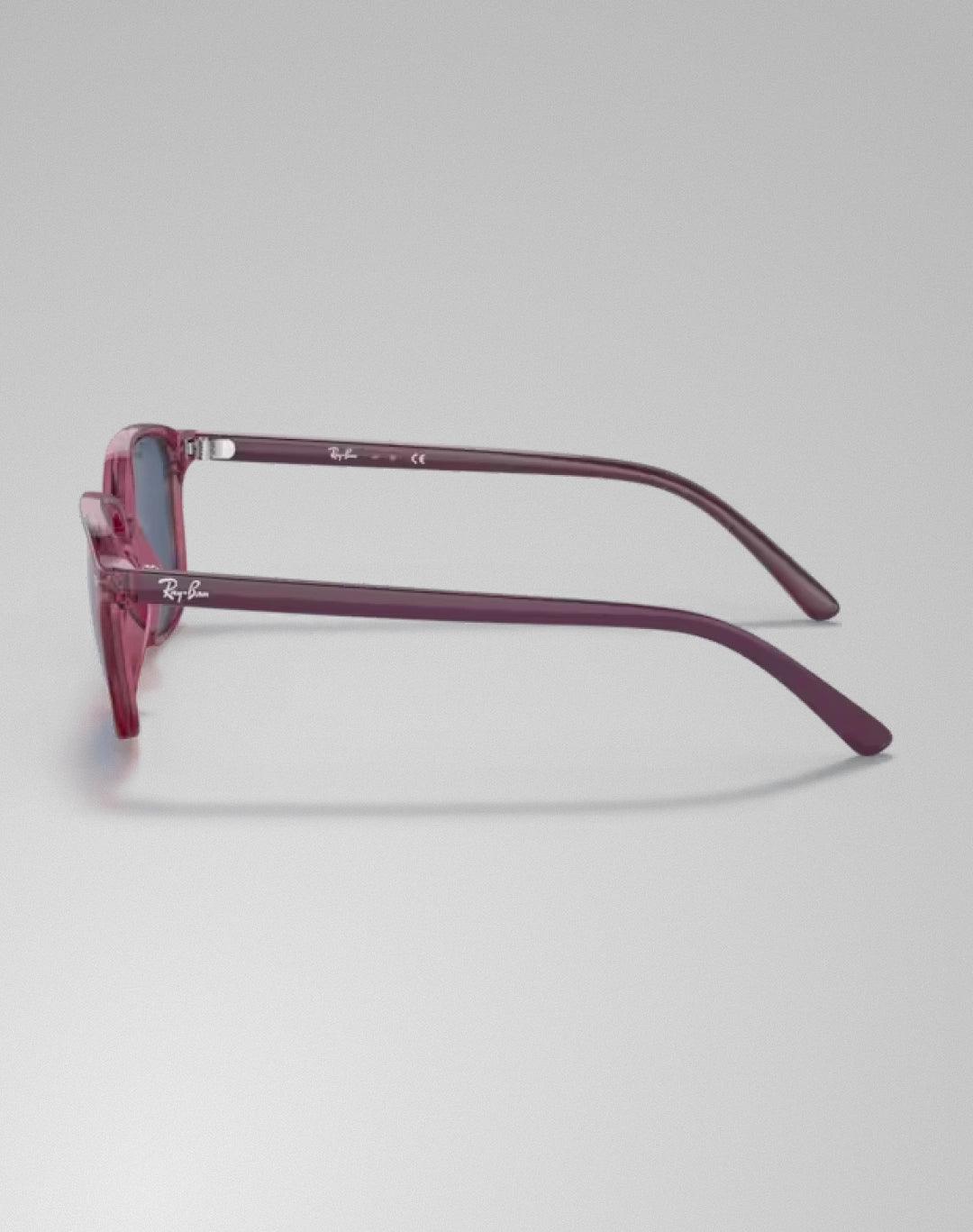 Ray-Ban 0RJ9093S-711280 – Lunettes de soleil carré rose transparent