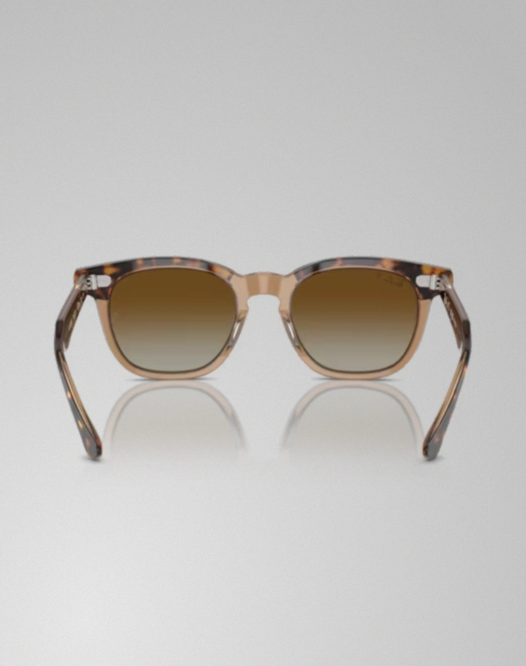 Ray-Ban 0RJ9098S-7152T5 – Lunettes de soleil carré havana sur transparent