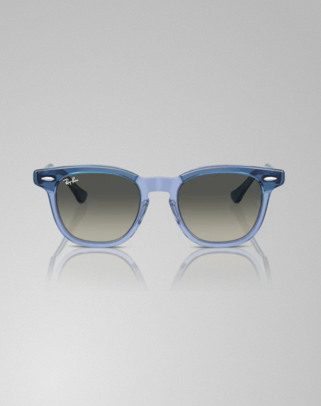 Ray-Ban 0RJ9098S-715911 – Lunettes de soleil carré violet sur violet transparent