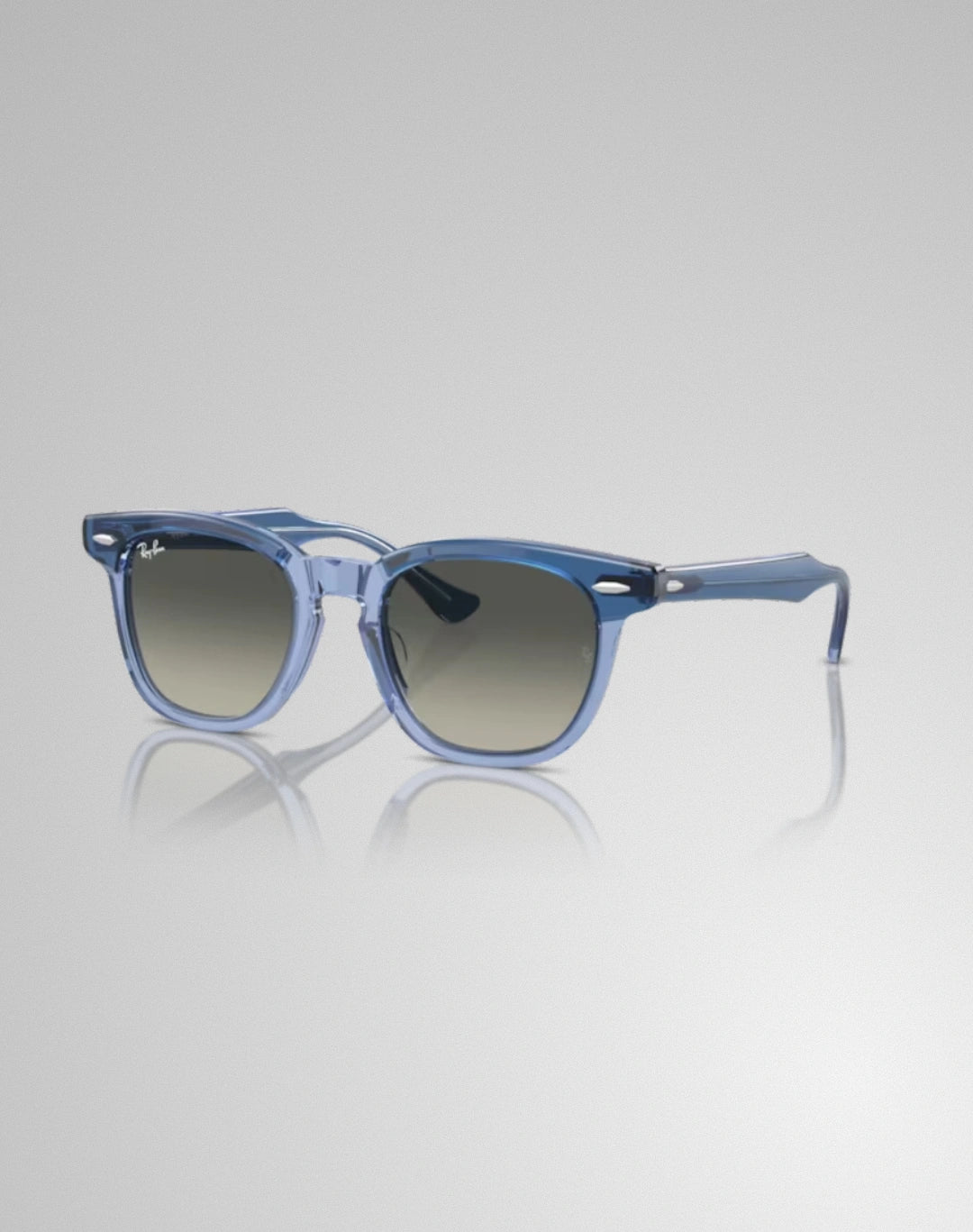 Ray-Ban 0RJ9098S-715911 – Lunettes de soleil carré violet sur violet transparent