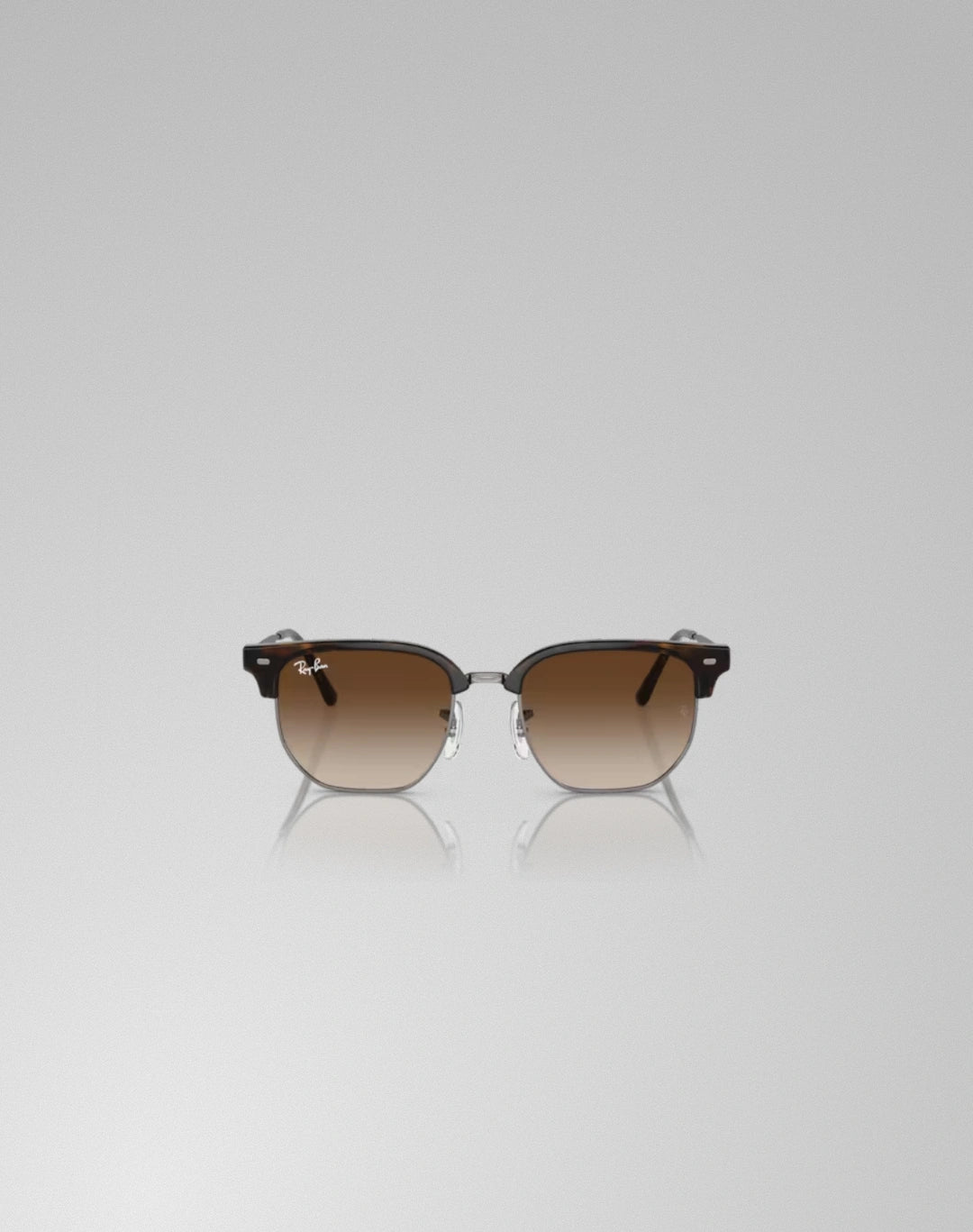 Ray-Ban 0RJ9116S-15213 – Lunettes de soleil irrégulier haut havana sur gunmetal