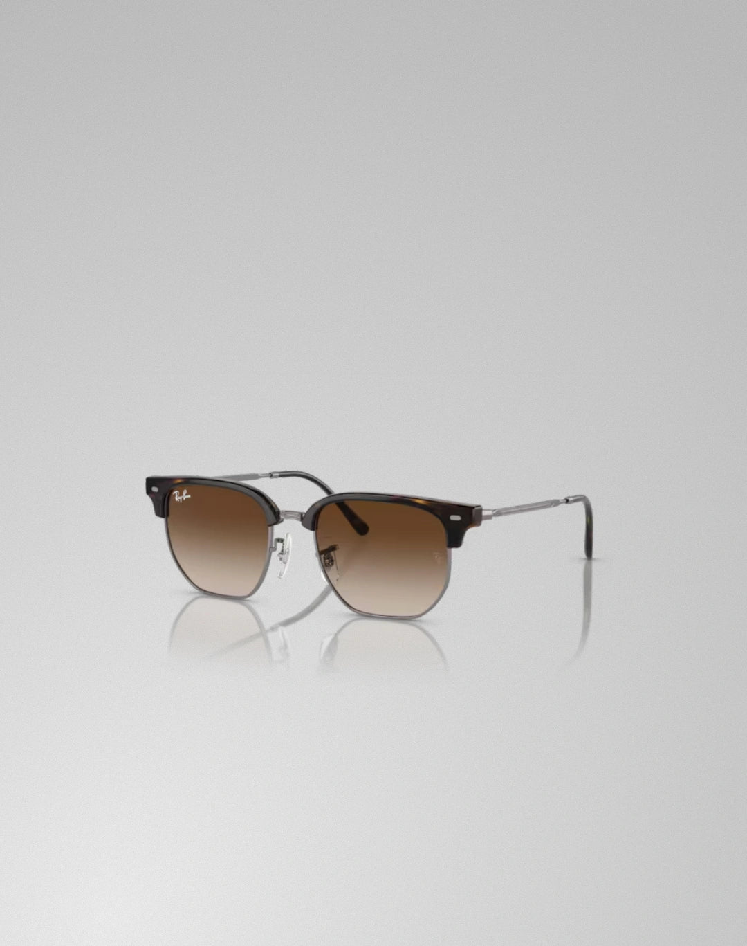 Ray-Ban 0RJ9116S-15213 – Lunettes de soleil irrégulier haut havana sur gunmetal