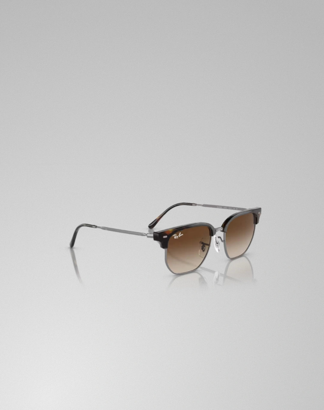 Ray-Ban 0RJ9116S-15213 – Lunettes de soleil irrégulier haut havana sur gunmetal