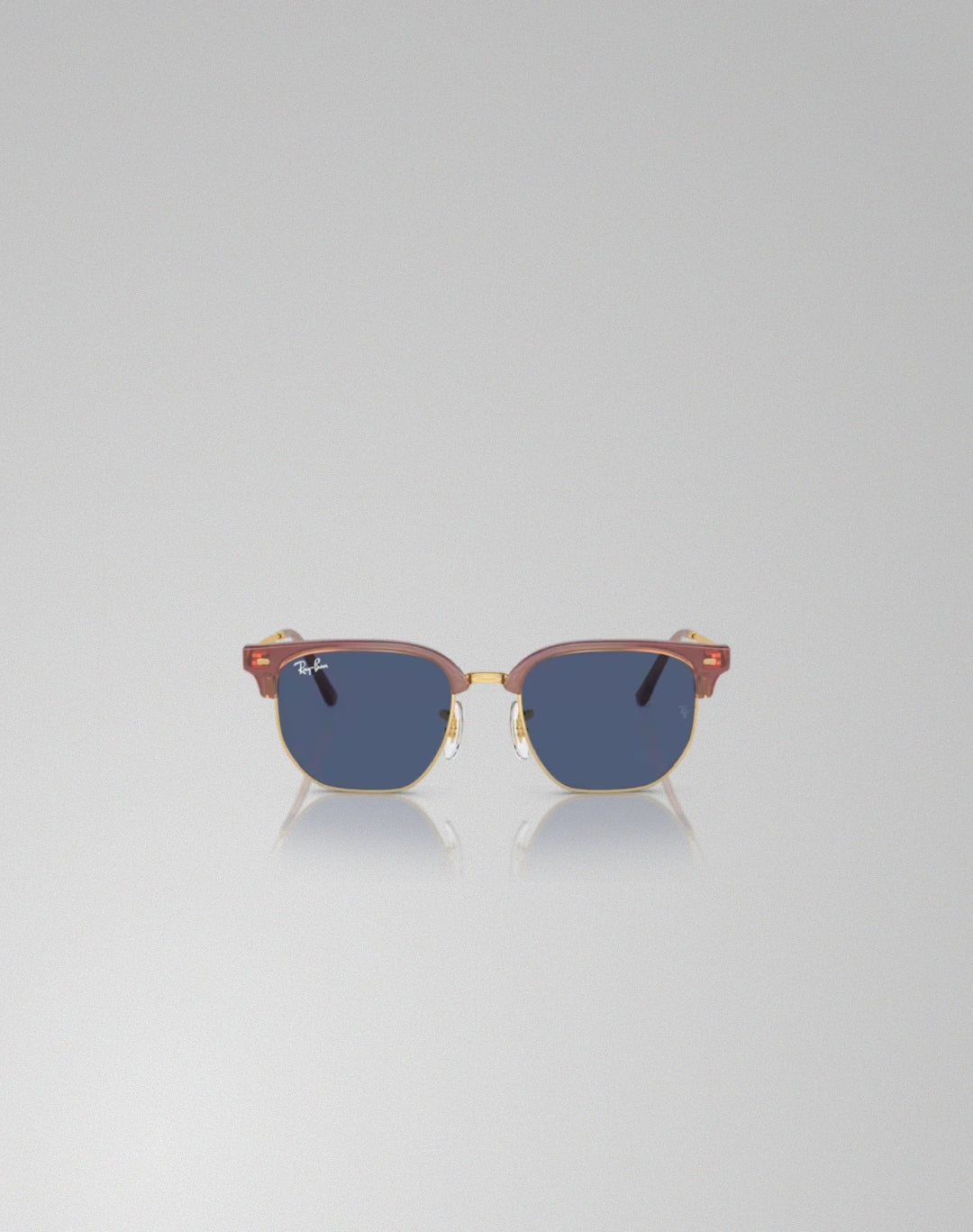 Ray-Ban 0RJ9116S-715680 – Lunettes de soleil irrégulier opale rose sur or