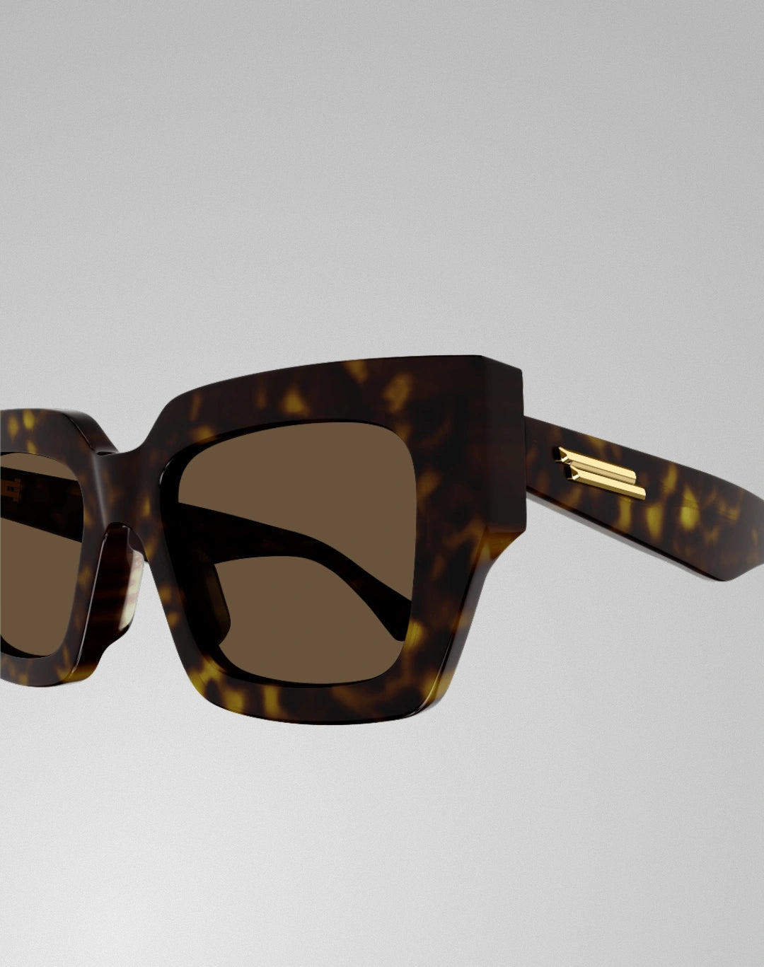 Bottega Veneta BV1212S-002 – Lunettes de soleil carrée havana (M)