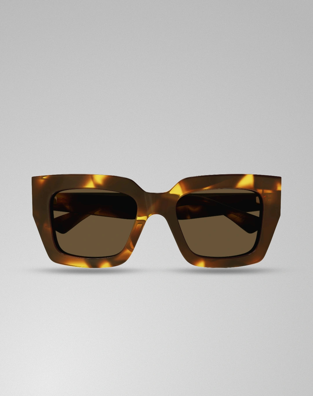 Bottega Veneta BV1212S-005 – Lunettes de soleil carrée havana (M)