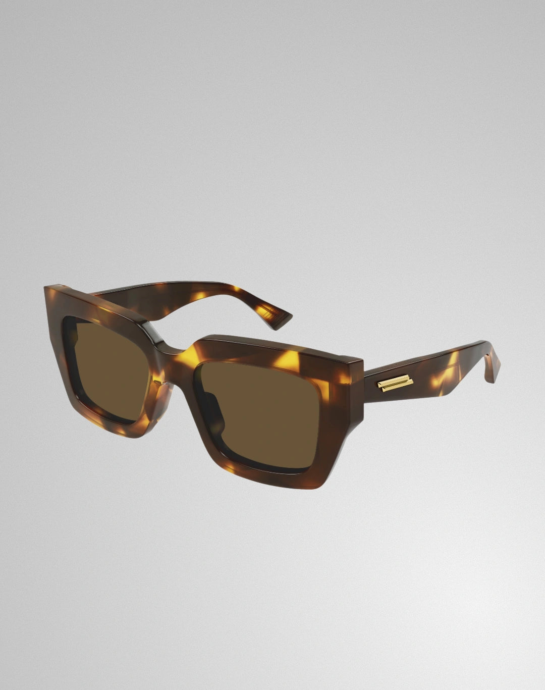 Bottega Veneta BV1212S-005 – Lunettes de soleil carrée havana (M)