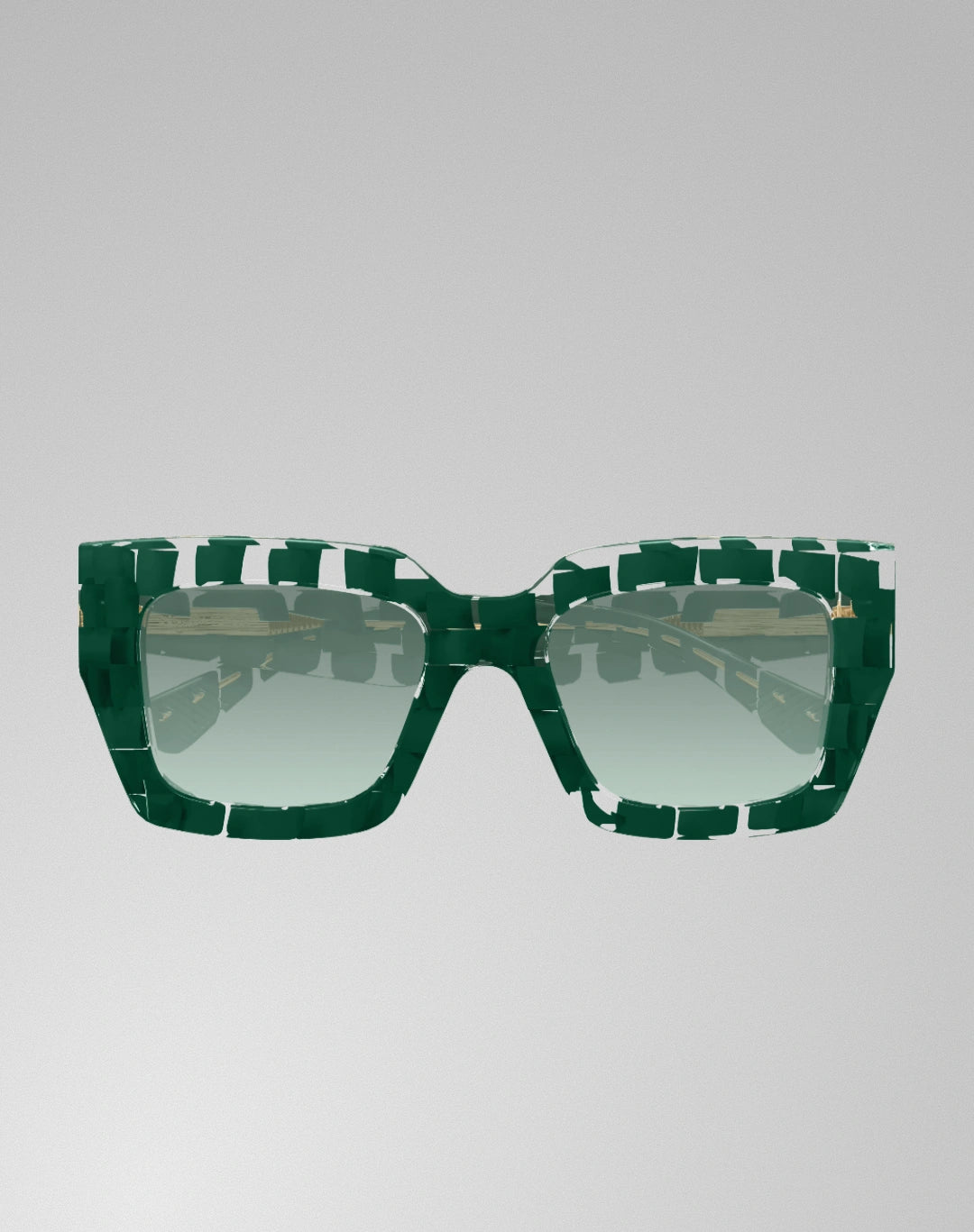 Bottega Veneta BV1212S-008 – Lunettes de soleil carrée vert (M)