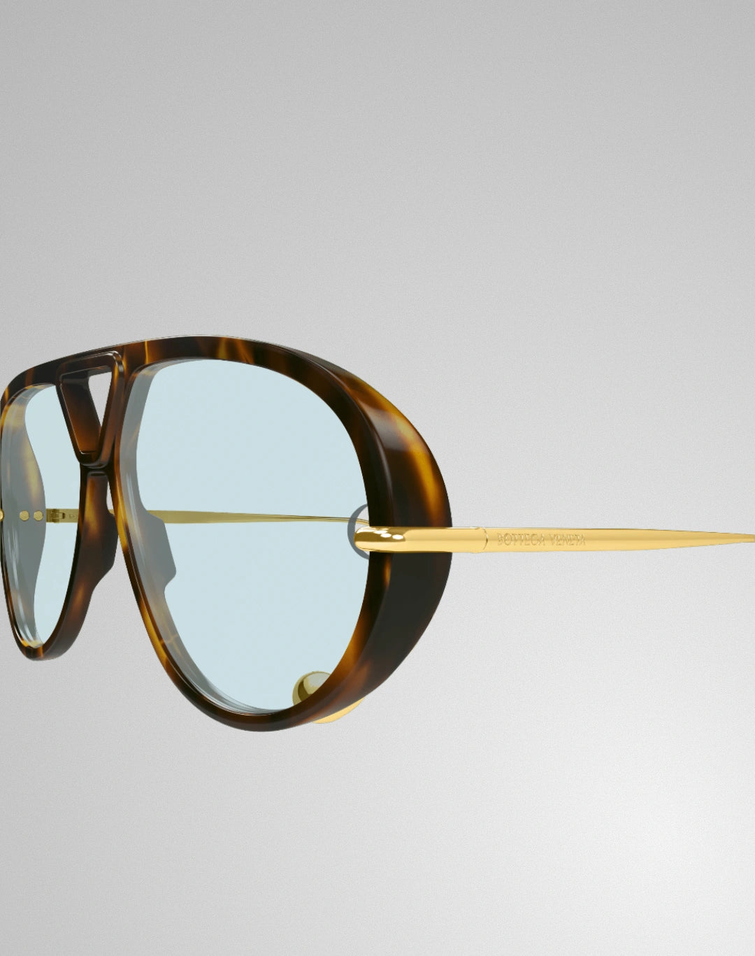 Bottega Veneta BV1273S-007 – Lunettes de soleil aviateur havane (XL)