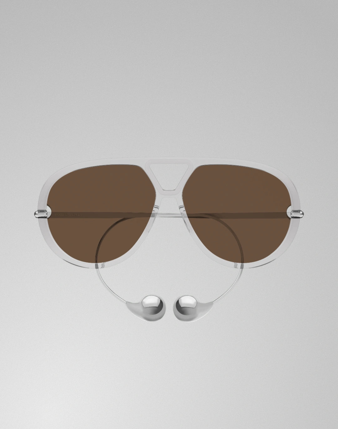 Bottega Veneta BV1273S-009 – Lunettes de soleil aviateur gris (XL)