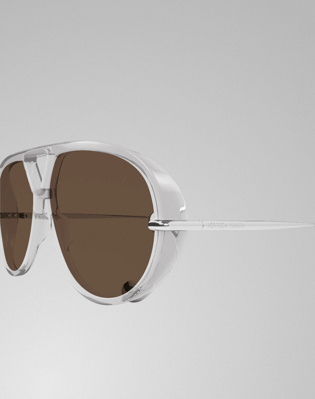 Bottega Veneta BV1273S-009 – Lunettes de soleil aviateur gris (XL)