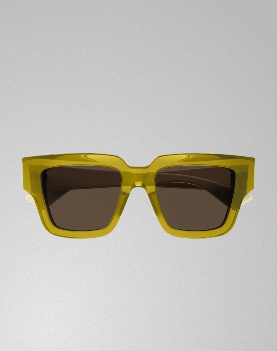 Bottega Veneta BV1276S-004 – Lunettes de soleil rectangulaire jaune (M)