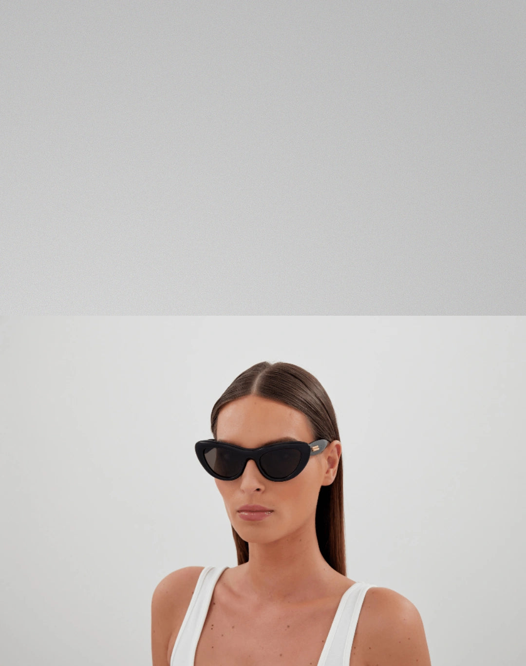 Bottega Veneta BV1282S-001 – Lunettes de soleil oeil-de-chat noir (M)