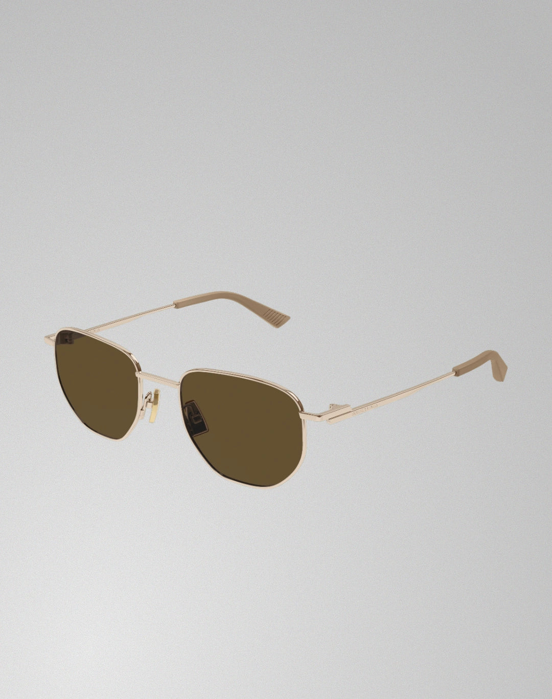 Bottega Veneta BV1301S-004 – Lunettes de soleil pantos argent (S)