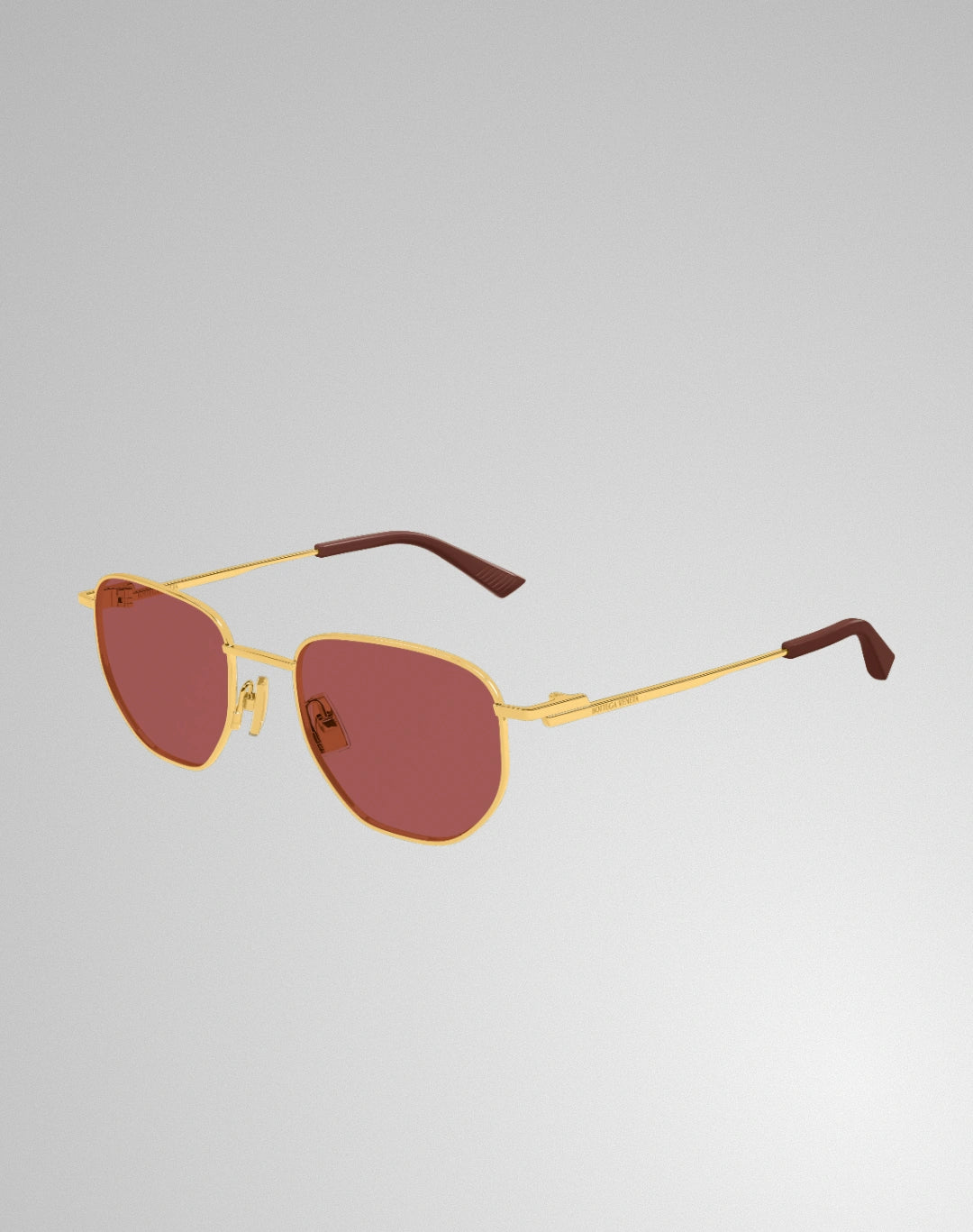 Bottega Veneta BV1301S-006 – Lunettes de soleil pantos or (M)