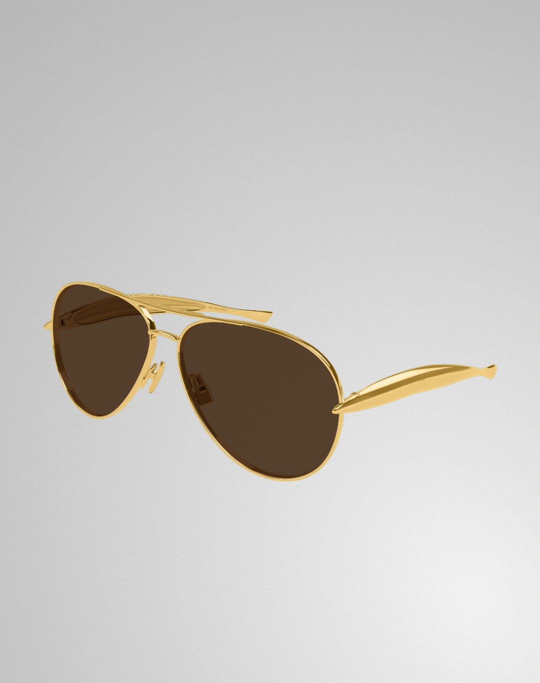 Bottega Veneta BV1305S-007 – Lunettes de soleil pilote or (XL)