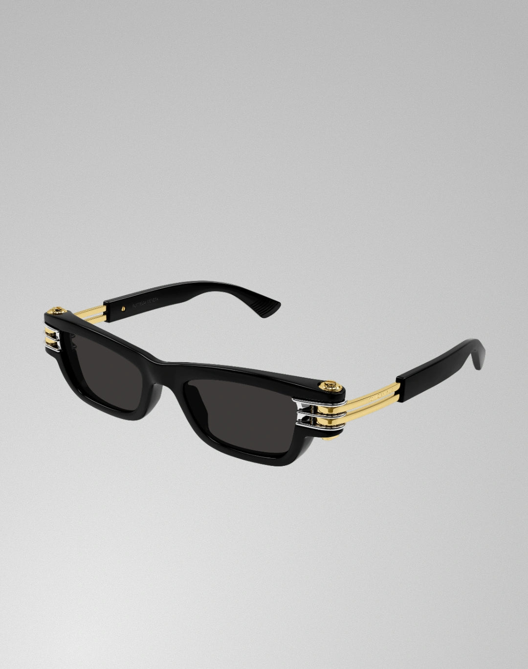 Bottega Veneta BV1308S-001 – Lunettes de soleil rectangulaire noir (L)