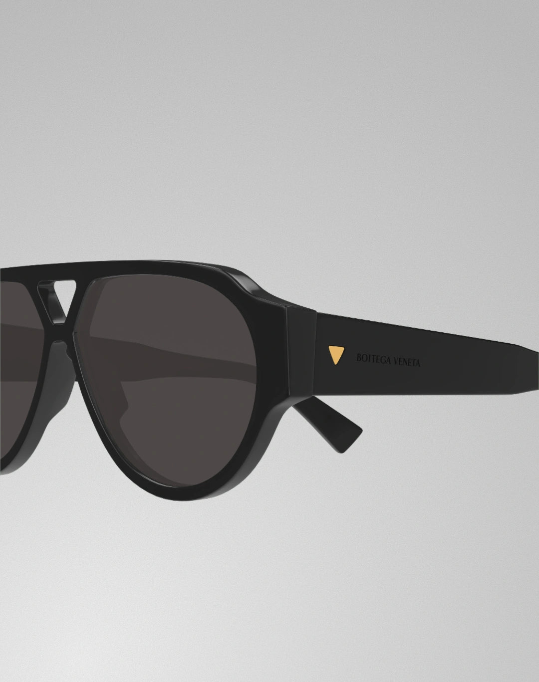 Bottega Veneta BV1318S-001 – Lunettes de soleil pilote noir (M)