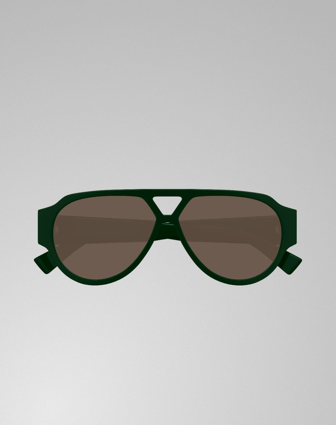 Bottega Veneta BV1318S-003 – Lunettes de soleil pilote vert (M)