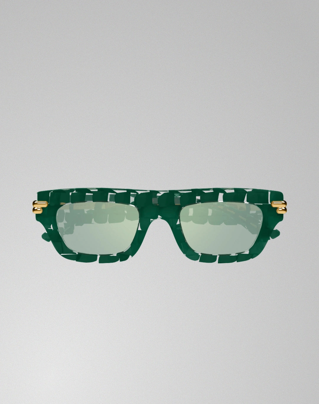 Bottega Veneta BV1321S-004 – Lunettes de soleil carrée vert (M)