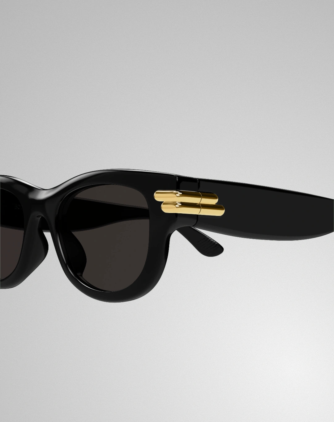 Bottega Veneta BV1323SK-001 – Lunettes de soleil rectangulaire noir (M)