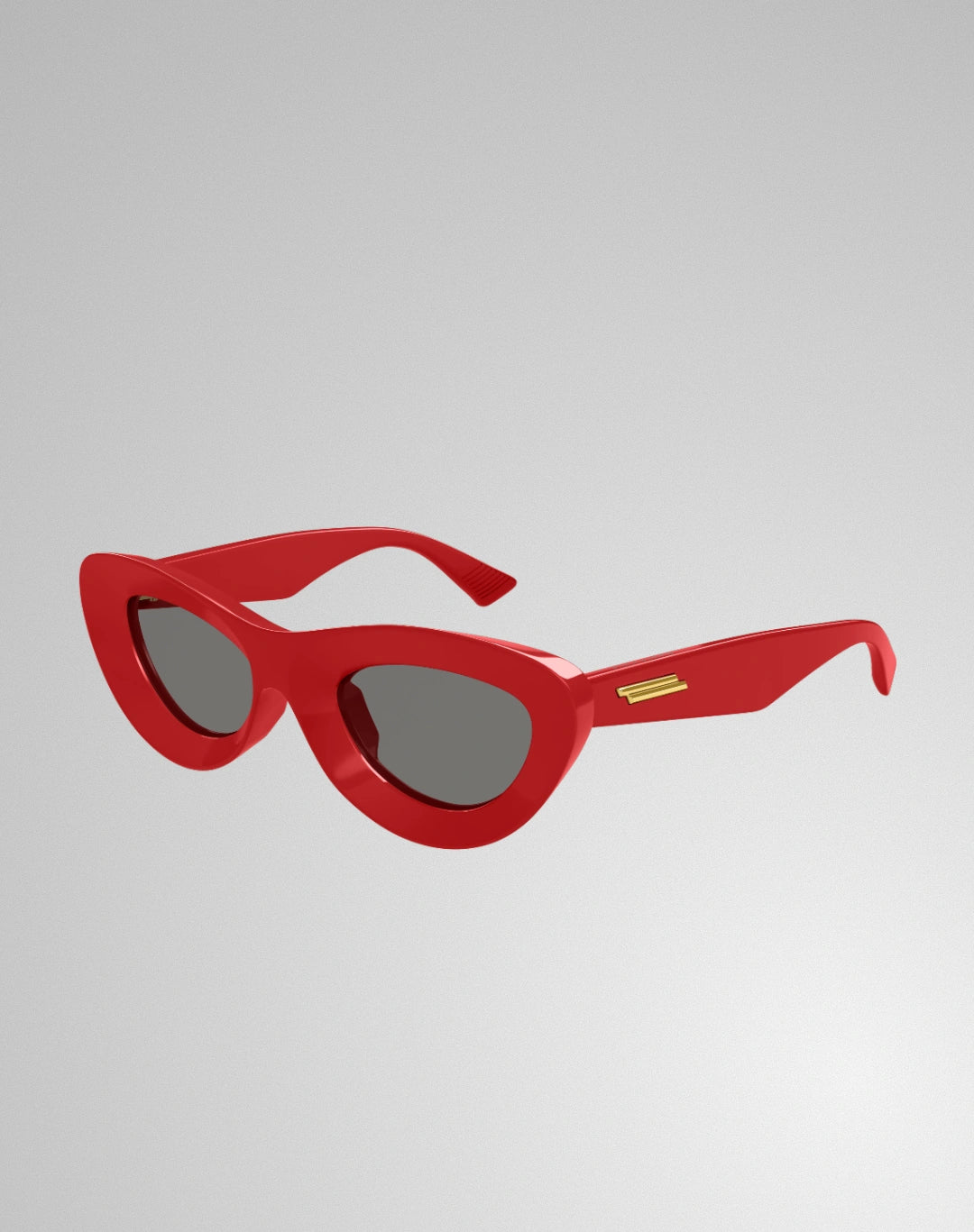 Bottega Veneta BV1325S-003 – Lunettes de soleil Œil-de-chat rouge (S)