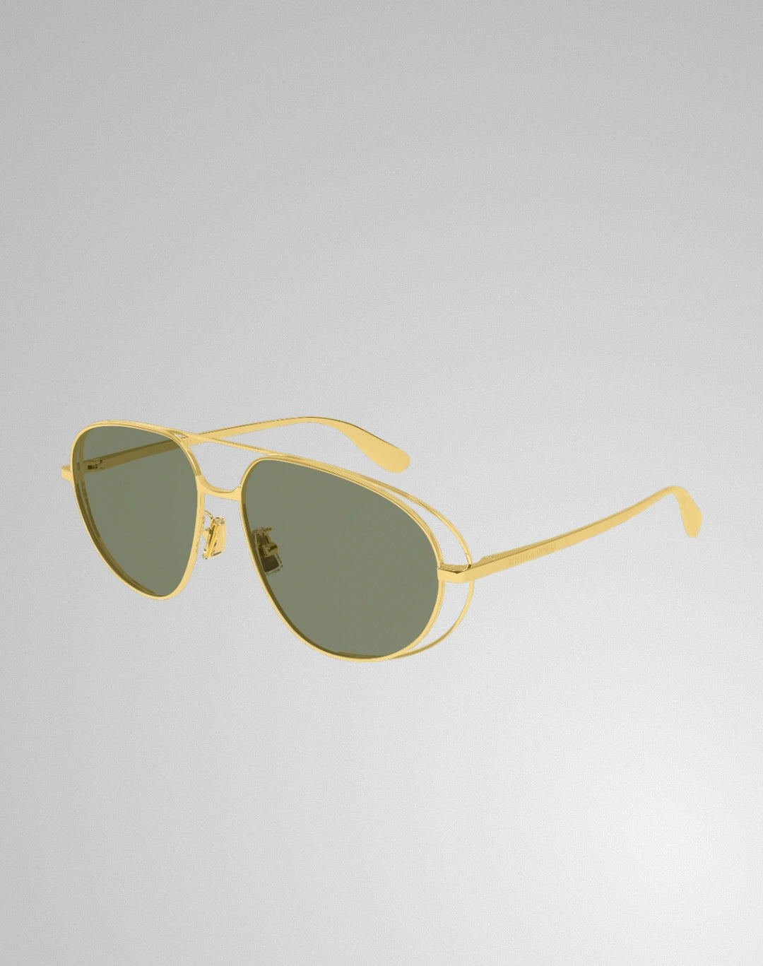 Bottega Veneta BV1344S-001 – Lunettes de soleil aviateur or (XL)