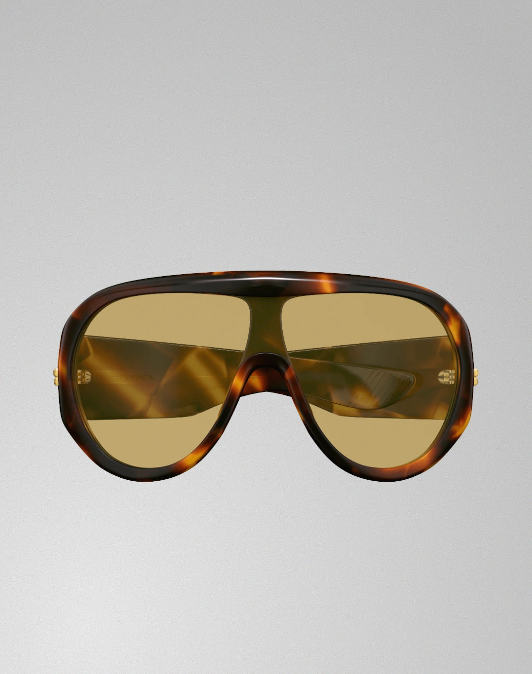 Bottega Veneta BV1345S-002 – Lunettes de soleil Masque havana (L)