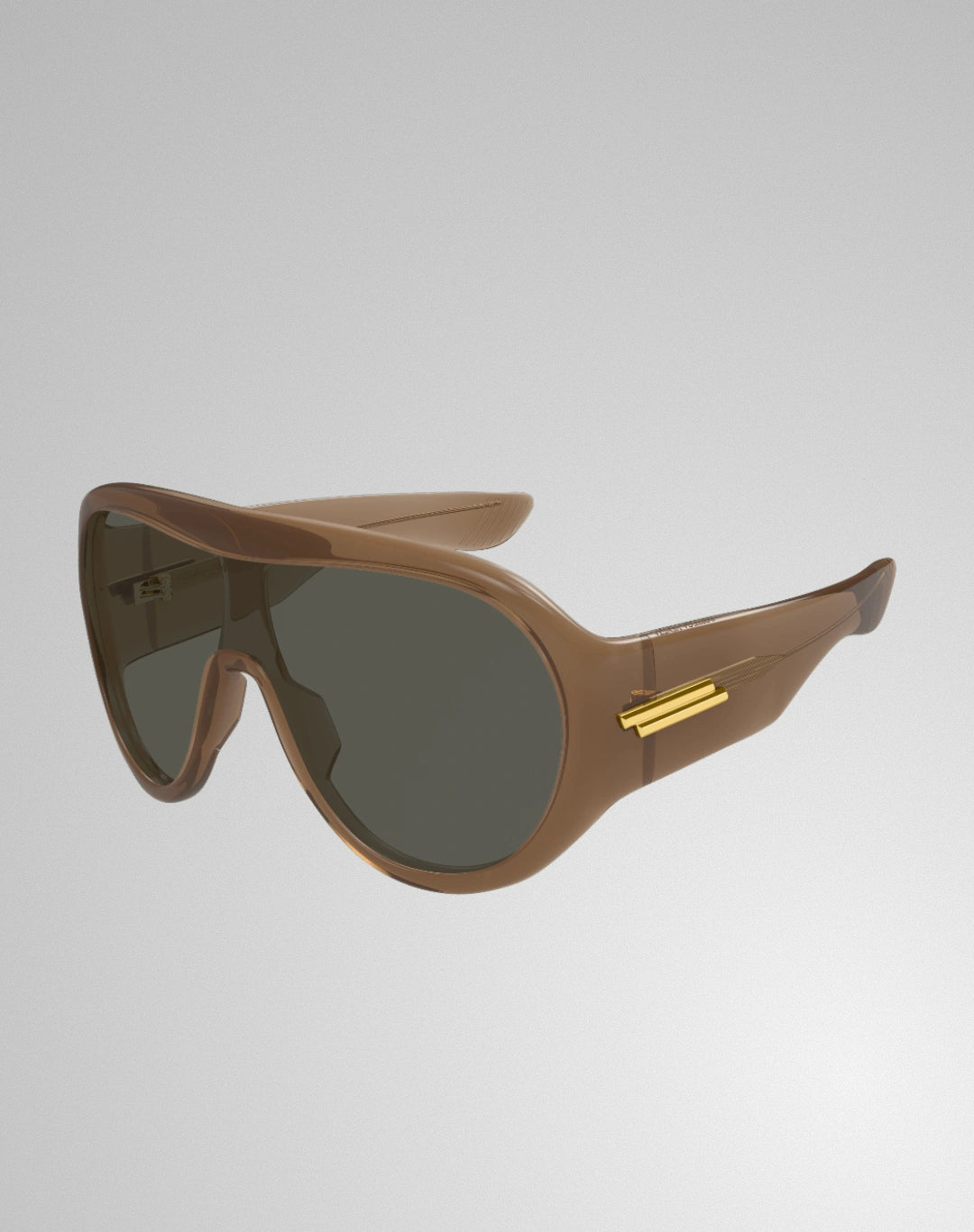 Bottega Veneta BV1345S-005 – Lunettes de soleil Masque brun (L)