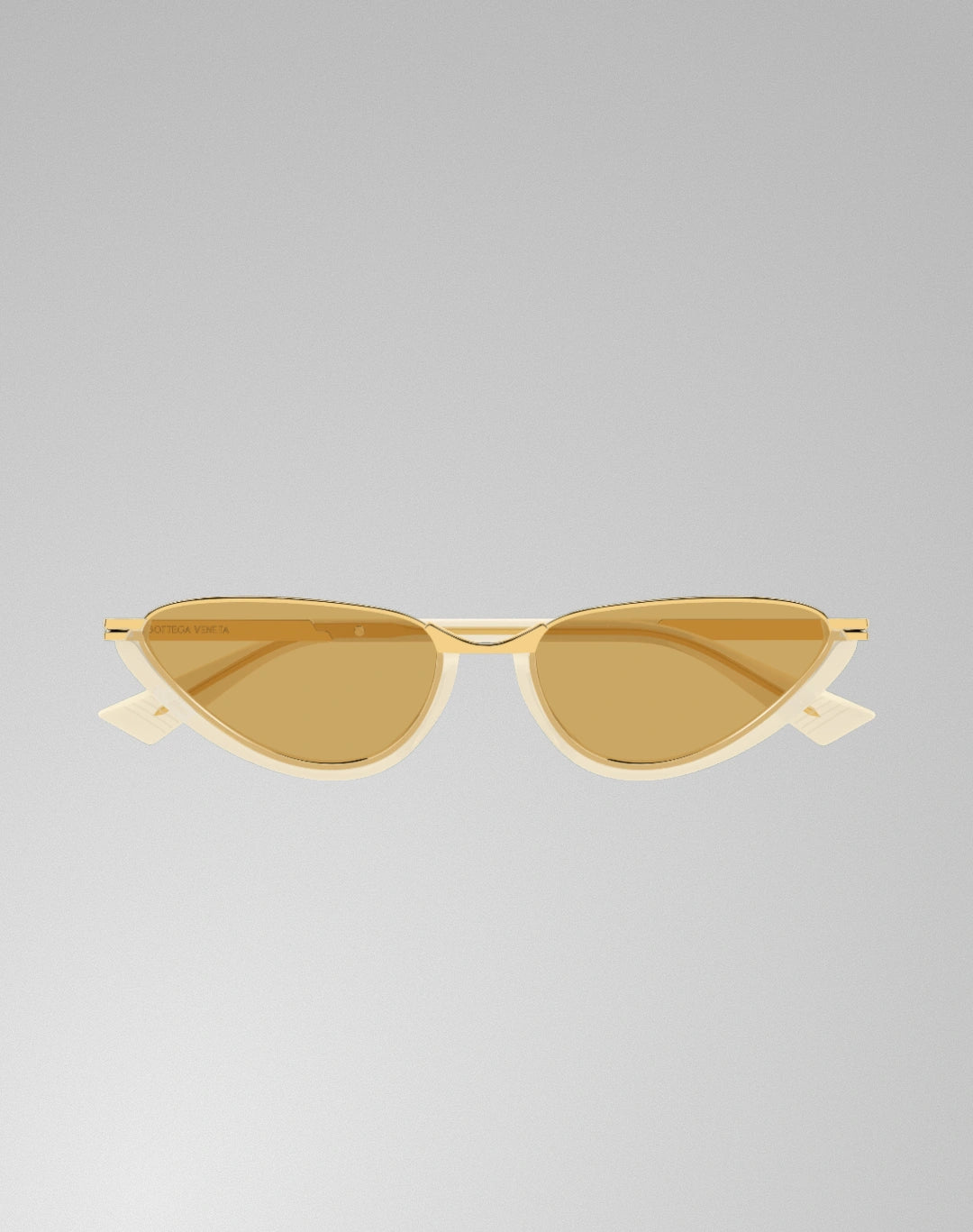 Bottega Veneta BV1346S-003 – Lunettes de soleil Œil-de-chat jaune (L)