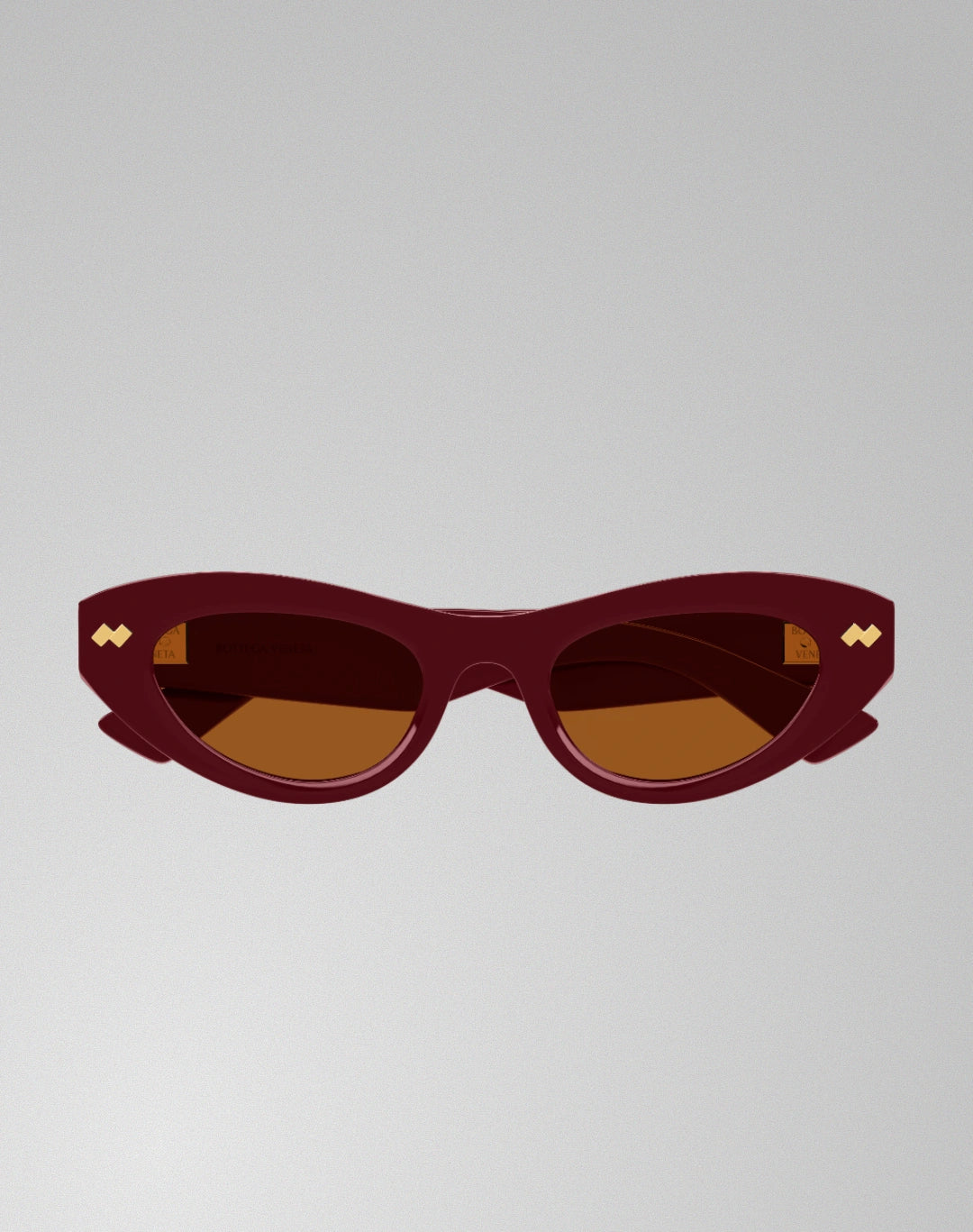 Bottega Veneta BV1350S-005 – Lunettes de soleil Œil-de-chat burgundy (M)