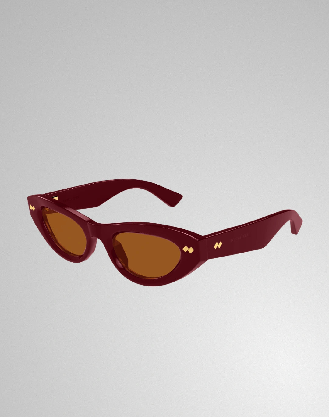 Bottega Veneta BV1350S-005 – Lunettes de soleil Œil-de-chat burgundy (M)