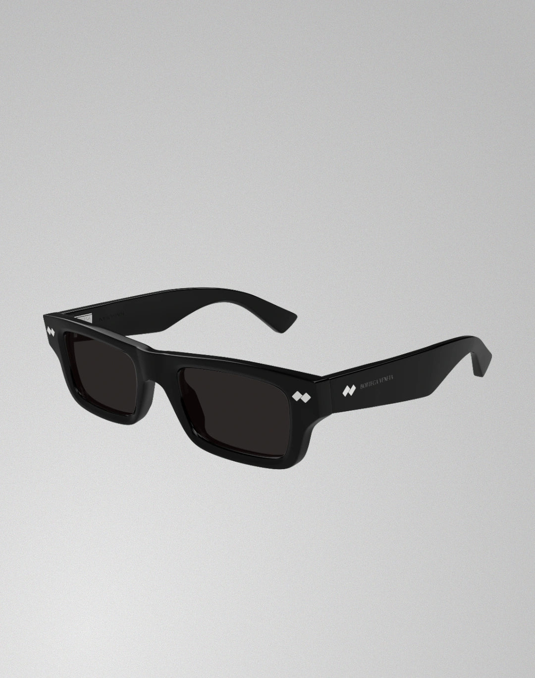 Bottega Veneta BV1351S-001 – Lunettes de soleil rectangulaire noir (M)