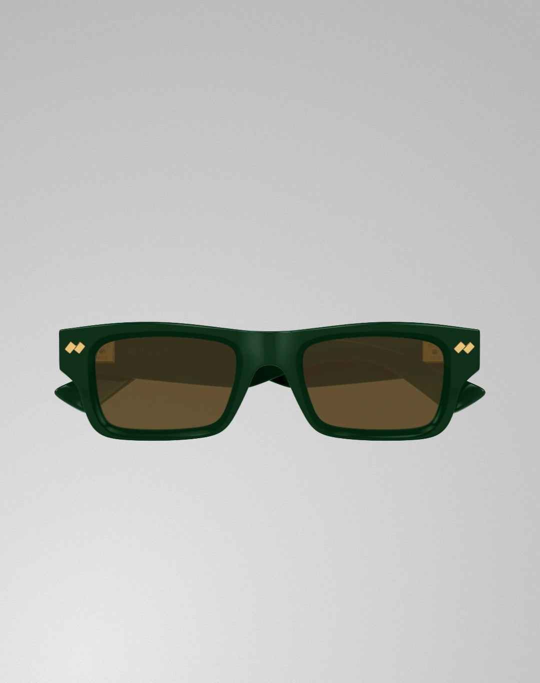 Bottega Veneta BV1351S-005 – Lunettes de soleil rectangulaire vert (M)