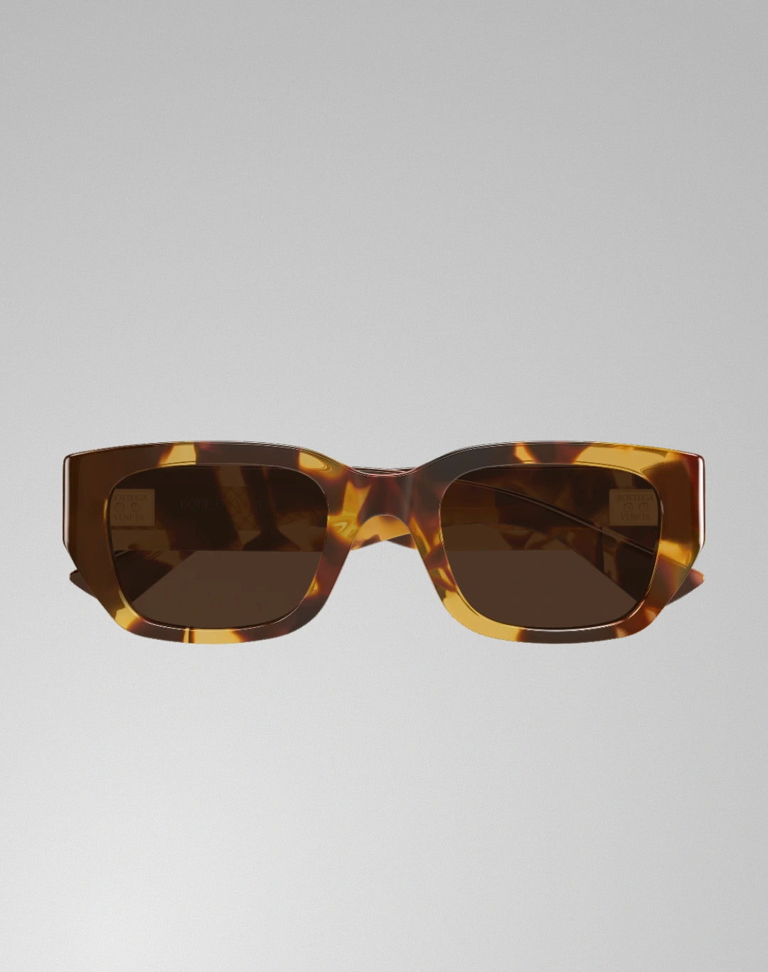 Bottega Veneta BV1401SA-002 – Lunettes de soleil rectangulaire havane (M)