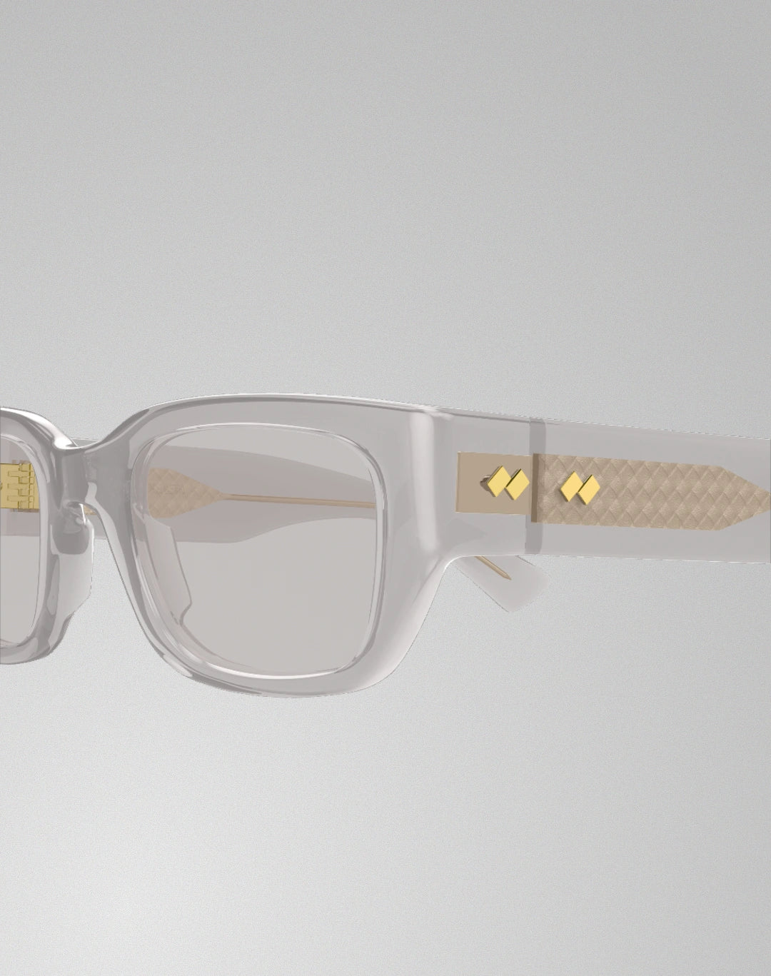 Bottega Veneta BV1401SA-004 – Lunettes de soleil rectangulaire gris (M)