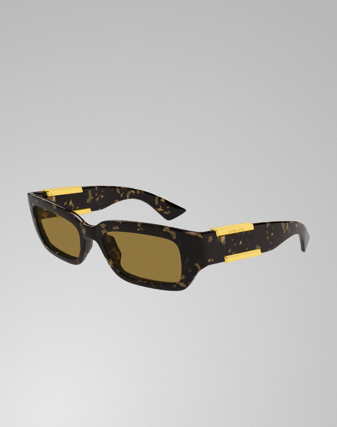 Bottega Veneta BV1406S-002 – Lunettes de soleil rectangulaire havane (M)