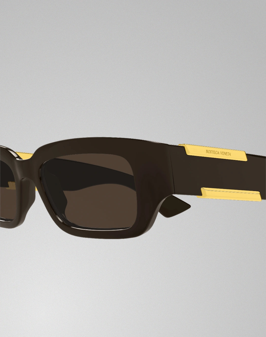 Bottega Veneta BV1406S-003 – Lunettes de soleil rectangulaire brun (M)